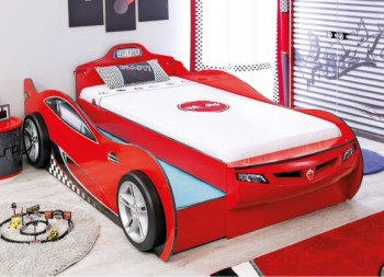 CARBED Кровать-машина Coupe с выдвижной кроватью Red 20.03.1306.00 в Тулинском - tulinskij.mebel54.com | фото