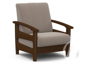 Кресло для отдыха Омега (орех лак/CATANIA COCOA) в Тулинском - tulinskij.mebel54.com | фото