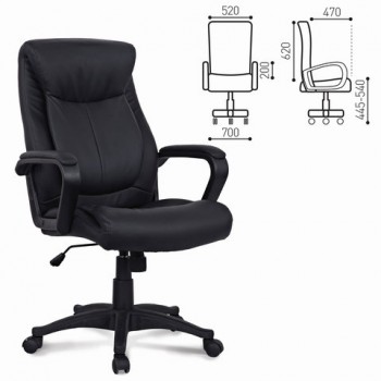 Кресло офисное BRABIX Enter EX-511 (черный) в Тулинском - tulinskij.mebel54.com | фото