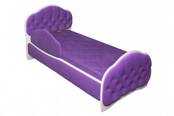 Кровать 160 Гармония 32 Фиолетовый (мягкий бортик) в Тулинском - tulinskij.mebel54.com | фото