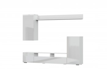 Мебель для гостиной МГС 4 (Белый/Белый глянец) в Тулинском - tulinskij.mebel54.com | фото