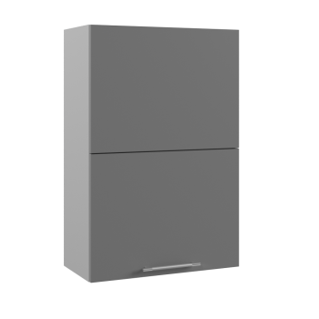Ройс ПГПМ 600 Шкаф верхний Blum Aventos HF (Графит софт/корпус Серый) в Тулинском - tulinskij.mebel54.com | фото