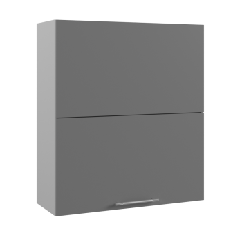 Ройс ВПГПМ 800 Шкаф верхний высокий Blum Aventos HF (Графит софт/корпус Серый) в Тулинском - tulinskij.mebel54.com | фото