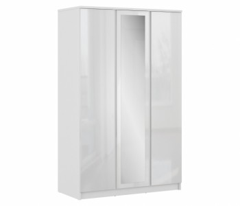 Шкаф 3-х дверный СБ-2493 Медея (Белый/Белый глянец) в Тулинском - tulinskij.mebel54.com | фото