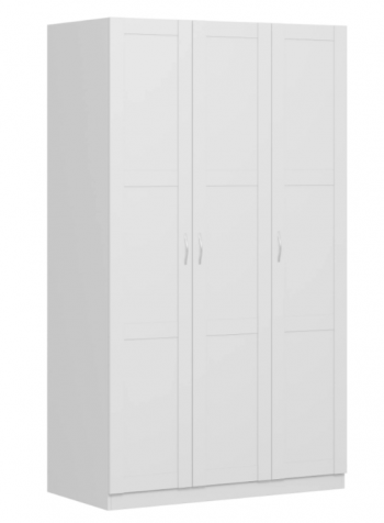 Шкаф трехдверный Пегас сборный белый в Тулинском - tulinskij.mebel54.com | фото